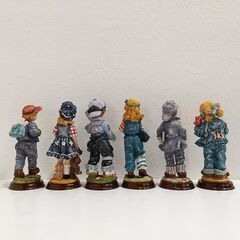 『未使用品』アンティーク人形 6体セット/アンティーク置物/インポート雑貨/ビンテージ風/飾り物/ C0ER0118の画像