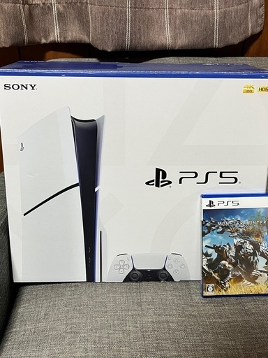 ※PS5ディスクドライブ搭載モデル箱付き完品+モンハンワイルズセット