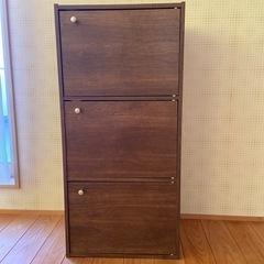 【月末処分】扉付き カラーボックス
