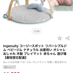  ingenuity コージースポット リバーシブルジム ベビージム ナチュラル　木製 の画像