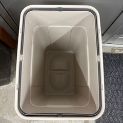 【未使用品】大型ゴミ箱 Work&Work 角型 70L グレー(ポリ袋止め付き 日本製)の画像