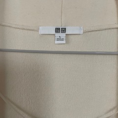 UNIQLO 】スフレヤーンベルテッドニットコート ロング カーディガン Lの画像