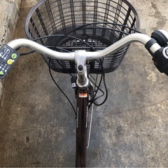 674  ヤマハ新機種電動アシスト自転車pasnatura26インチブラウンアルミボディーの画像