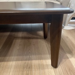 ニトリ　ローテーブル　ウォルナット　ブラウンの画像
