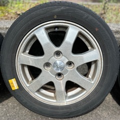 2017年製ダンロップルマンv155/65R14、ダイハツ純正ア...