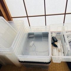 大型収納ケース、IKEA収納ケースx8、頑丈なケース