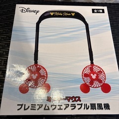 【未使用品】ミッキーマウス　首掛け扇風機