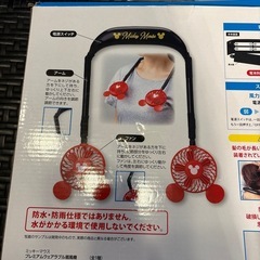 【未使用品】ミッキーマウス　首掛け扇風機の画像