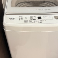 【取引確定】AQUA 7kg縦型洗濯機 2021年製 の画像