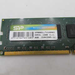 SiliconPower シリコンパワー メモリーモジュール 240pin U-DIMM DDR3L-1600 PC3L-12800 8GBx2 SP008GLLTU160N02 【コンプオフ金沢野々市店】の画像