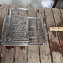 魚焼きの網　未使用　縦25センチ　便利　アウトドアにの画像