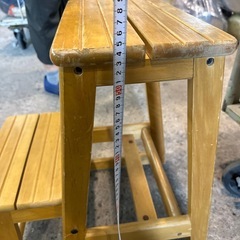 木製　踏み台の画像
