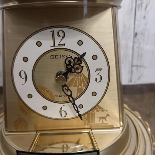 SEIKO セイコー クオーツクロック 置き時計 回転飾り付 BY206G