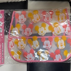 新品♡お食事エプロン♡ミッキー♡ポケット付き