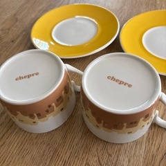 【新品】chepre カップ＆ソーサー　ペア　2客の画像