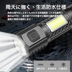 【新品】懐中電灯 小型 ledライト 充電式の画像