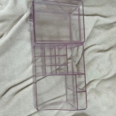 値下げしました！透明収納ケース(メイク道具など）の画像