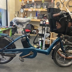 試乗🉑新車仕上げ⭐️中古子供乗せ電動自転車 ブリヂストンビッケの画像