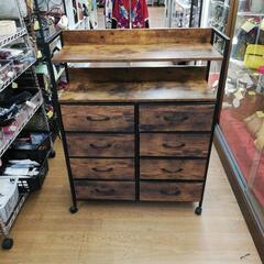 ☆ジモティー割引有☆キャスター付4段チェスト 中古品