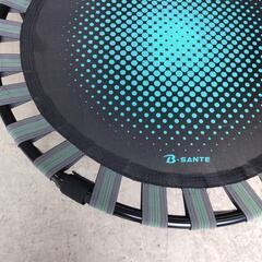 D0152 dietstep B-SANTE トランポリン 子ども用 お子様向け 組み立て式 収納カンタン ブラック ブルーの画像