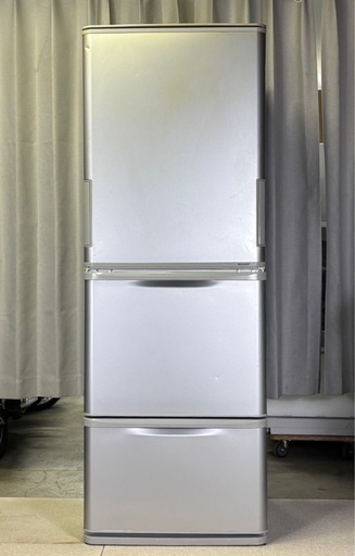 SHARP シャープ 3ドア冷蔵庫 350L 2019年製 SJ-W351E-S シルバー  両開き