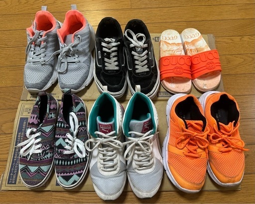 未使用】COACH スニーカー ベルクロ式 25cm