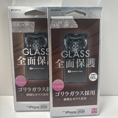 ①iPhone12mini用 フィルム　2枚セット