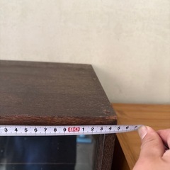 アンティーク　レトロ　ガラス棚の画像