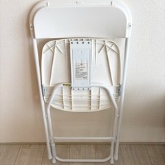 無印良品　折りたたみ椅子　ホワイトの画像