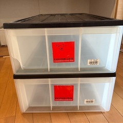 プラスチックコンテナ　2個　差し上げます