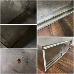 🔷🔶🔷ww1/2 ステンレス製 吊り戸棚 扉なし W120×D32×H60.5cm 天吊り棚 中古 厨房機器 業務用 吊戸棚 収納 吊棚 ※扉なし ★直接引取歓迎○🔷🔶🔷の画像