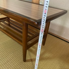 ローテーブル　洋間　洋風　ブラウン　木製　ミッドセンチュリー　昭和レトロ　ビンテージの画像