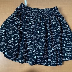 英字ミニスカート　サイズ160の画像