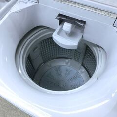 洗濯機 9.0kg アクア 2022年製 AQW-VX9M 洗剤・柔軟剤自動投入 AQUA 9kg クリアガラストップ 札幌 西野店の画像