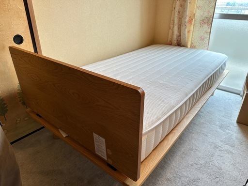 【未使用】無印　シングルベッド　マットレスセット