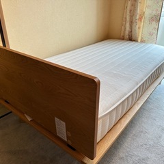 【未使用】無印　シングルベッド　マットレスセットの画像