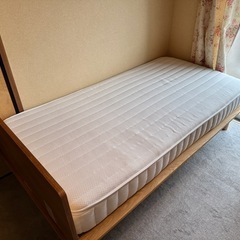 【未使用】無印　シングルベッド　マットレスセット