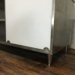 🔷🔶🔷WNY4/65 業務用 ステンレス 引き出し 引き戸付き 作業台 調理台 保管庫 W70×D45×H82㎝ 厨房 店舗 収納 多目的テーブル※直接引取歓迎〇🔷🔶🔷の画像