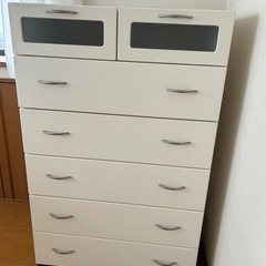 収納タンス　ホワイト
