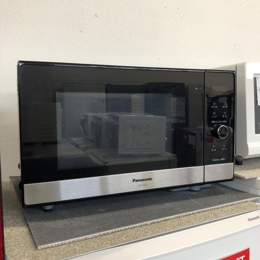 安心の6ヶ月保証付。【Panasonic 電子レンジ　NE-FL221-K 2021年製】取りに来れる方限定