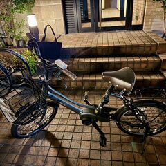 【使用2回・美品】ENERSYS Compact 電動アシスト自転車（20インチ）バスケット＆リアキャリア付き／中井駅・落合南長崎駅の画像