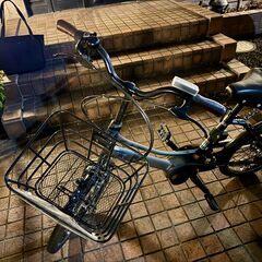 【使用2回・美品】ENERSYS Compact 電動アシスト自転車（20インチ）バスケット＆リアキャリア付き／中井駅・落合南長崎駅の画像