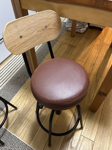 オーダーの大きめダイニングテーブルハイタイプ