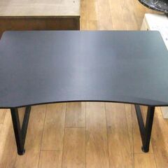 ゲーミングデスク 机 ブラック 幅108×奥行60×高さ69.5cm PCデスク パソコンデスク 作業台 ワークデスク 札幌市 厚別区の画像