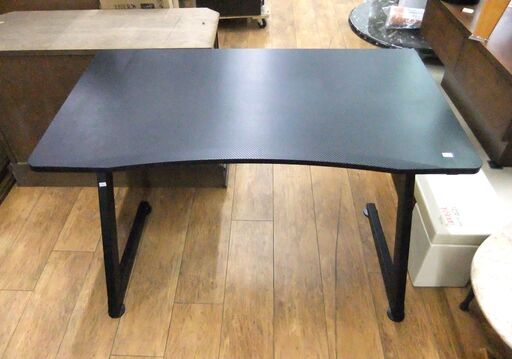 ゲーミングデスク 机 ブラック 幅108×奥行60×高さ69.5cm PCデスク パソコンデスク 作業台 ワークデスク 札幌市 厚別区