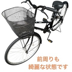 ママチャリ自転車 26インチ 黒色 NO.558の画像