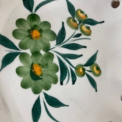 【中古品】お皿 花柄 フルーツバスケット 小物入れの画像