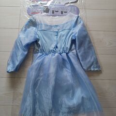 光る！プレミアムおしゃれドレス(エルサ)100～110cmの画像