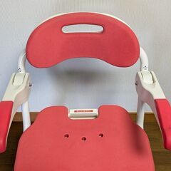 美品☆安寿(あんじゅ)体重100k対応 折り畳みシャワーチェア 介護チェア 入浴補助【おまとめ購入２万円以上で熊本送料無料・離島不可】の画像