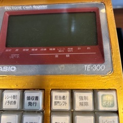 カシオレジスタ　TE-300 中古品の画像